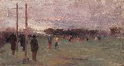 Arthur streeton The National Game painting